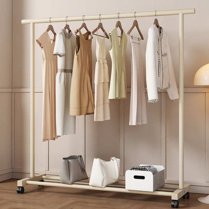 密林晾衣架落地家用卧室奶油风