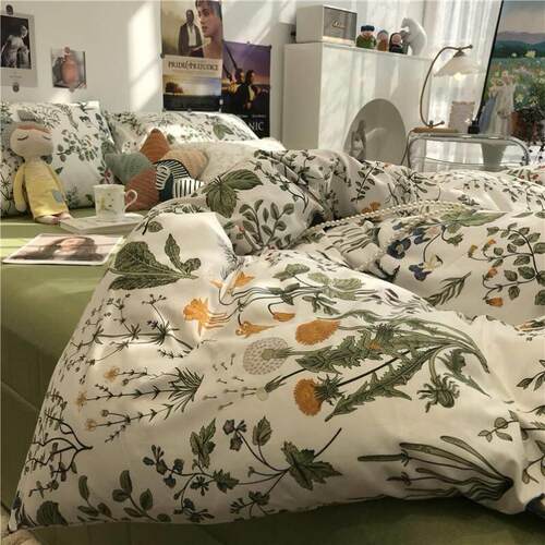 4pc bedsheet set bed sheet quilt blanket duvet cover sets