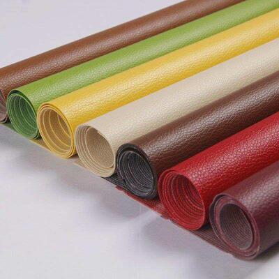 Leather fabric PVC small lychee pattern artificial leather