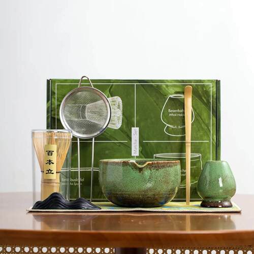 Japanese Matcha Tea Set Color Box 日式抹茶茶具套装彩盒