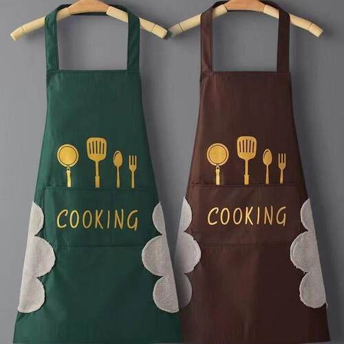 women chef kitchen apron dress cooking waterproof 围裙