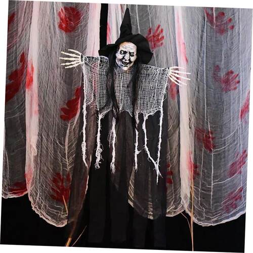 Halloween Movable Hanging Witch Horror Skull Ghost Pendant H