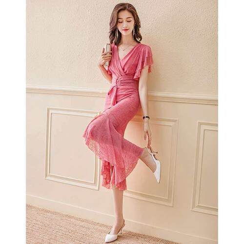 Improved Cheongsam French Dress Women