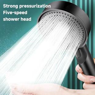 6 Modes Pressure Boost Shower Head Multifunction Adjustable