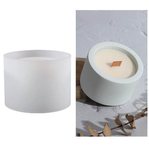 Round Candle Jar Concrete Mold DIY Handmade Fragrance Candle