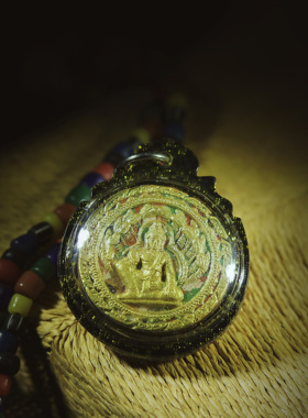 壹福堂 泰国佛牌 泽镀金真牌 粉牌 防水壳