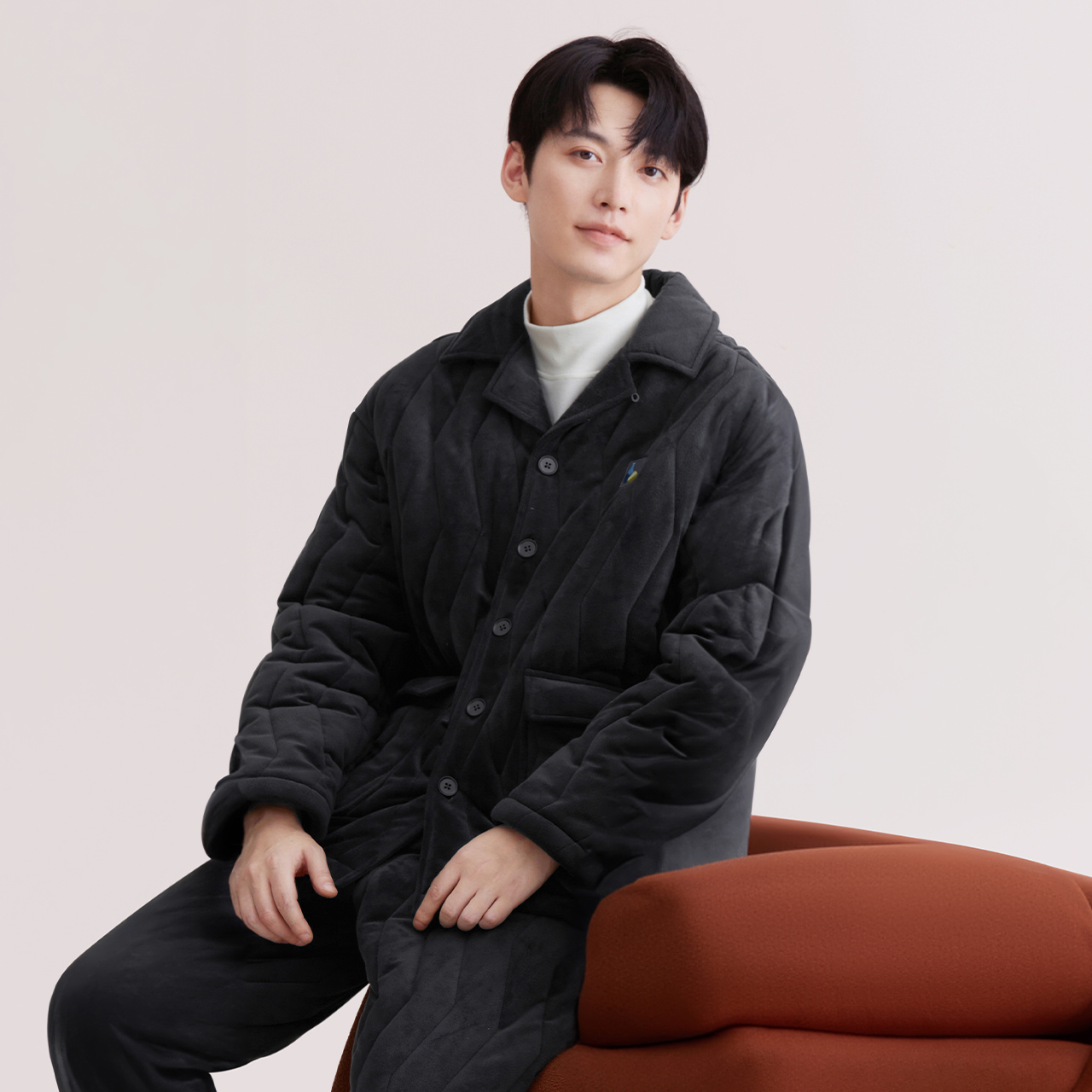 三层夹棉加绒睡衣红豆抗静电