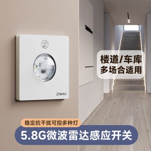 国际电工微波雷达感应延时开关