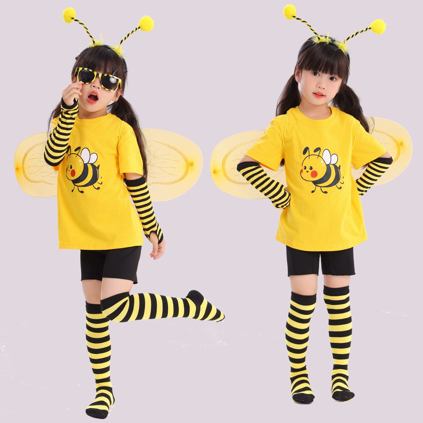 六一儿童演出服小蜜蜂造型服小学生运动会蜜蜂扮演班级合唱服装