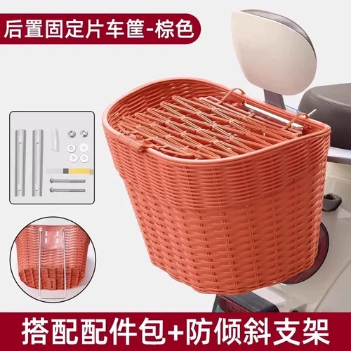 电动车后置车筐电瓶摩托车后尾