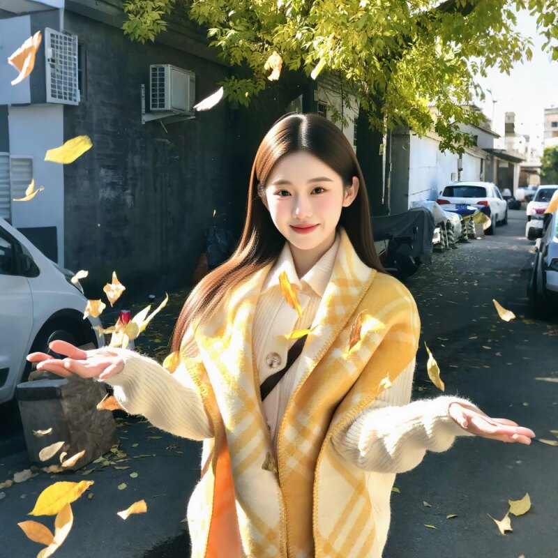 黄色围巾秋冬氛围感加厚抗风保暖新款高颜值ins风柔软款百搭亮眼