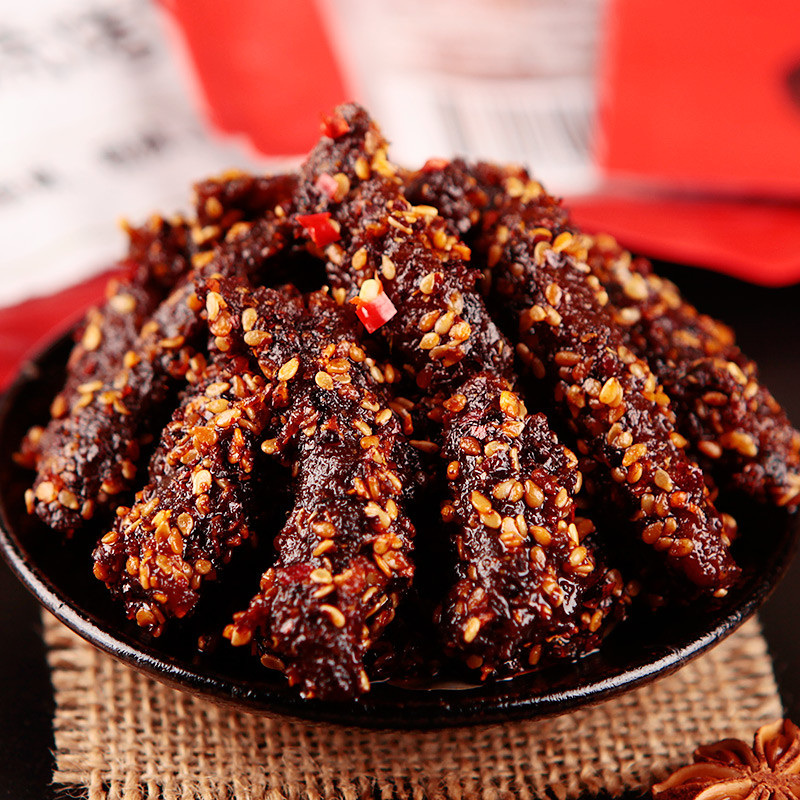 Sichuan spicy beef jerky 88g hot taste delicious snacks Sic 零食/坚果/特产 牛肉类 原图主图