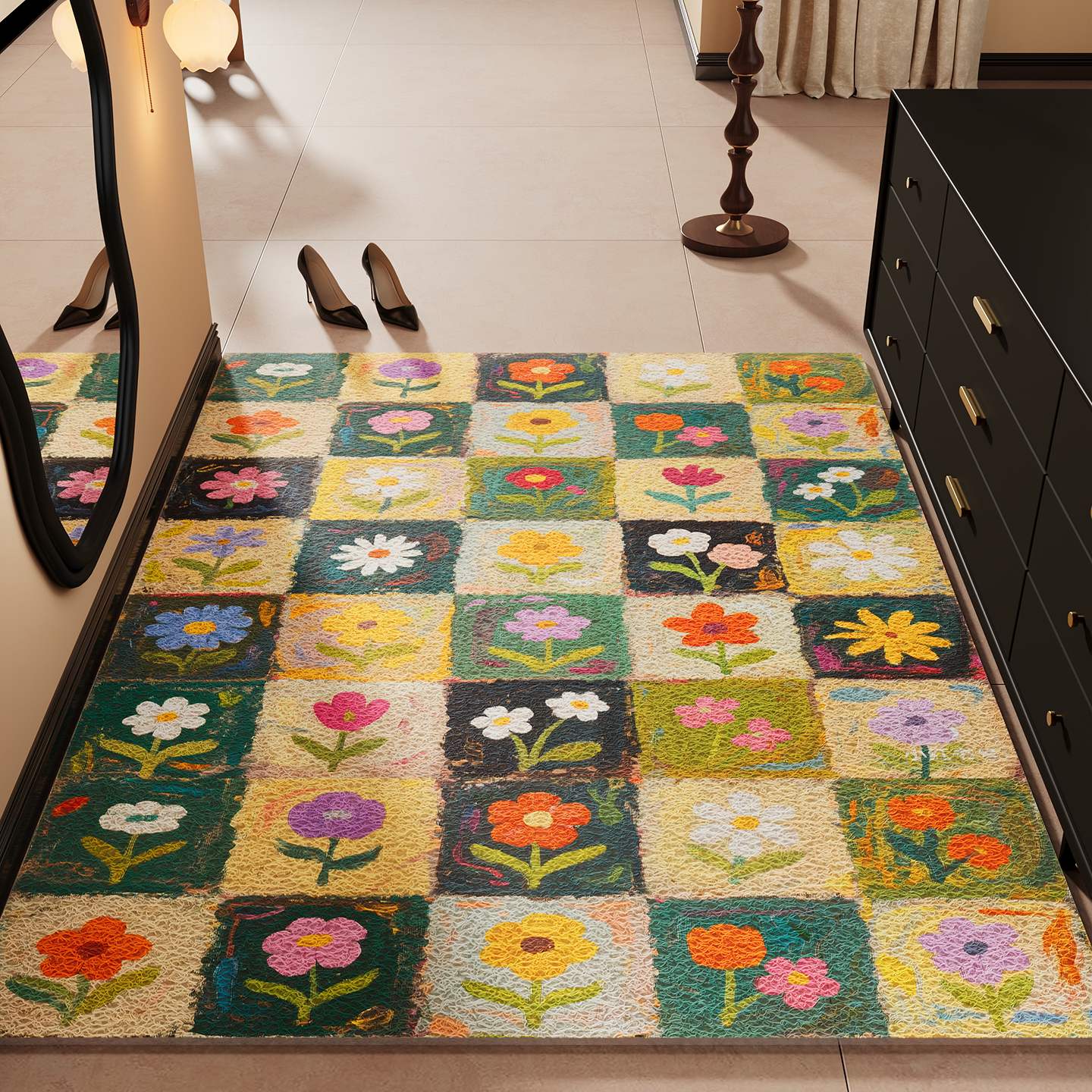 中古入户门地垫丝圈脚垫进门地毯