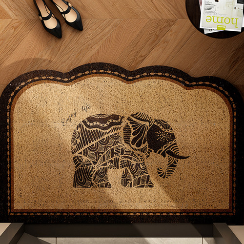 中古入户门地垫异形门口进门垫PVC丝圈脚垫2025新款耐磨免洗地毯