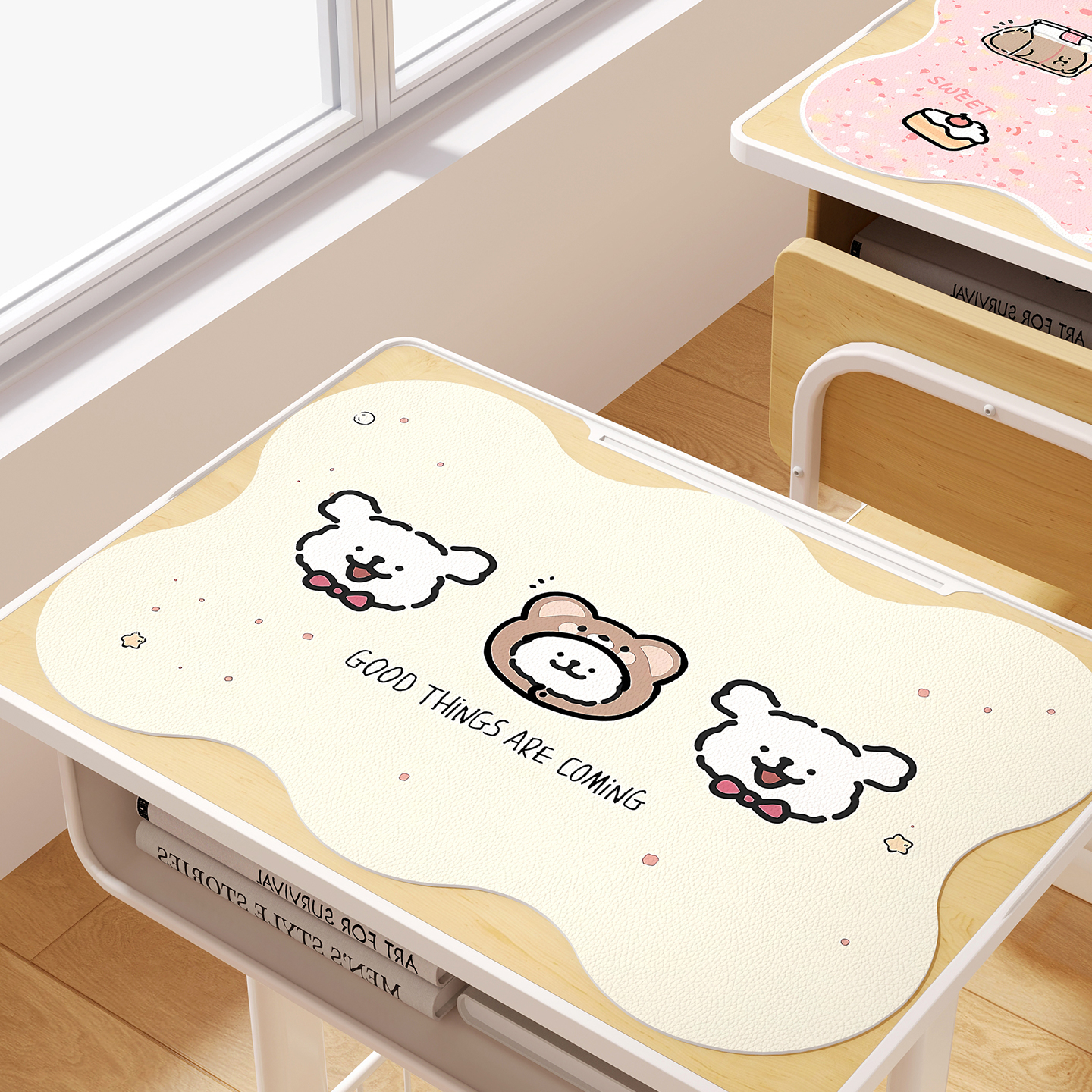 学生餐垫卡通硅胶垫可擦免洗防烫