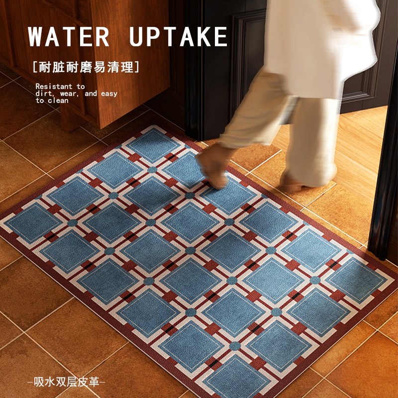 美式复古入户门地垫家用脚垫