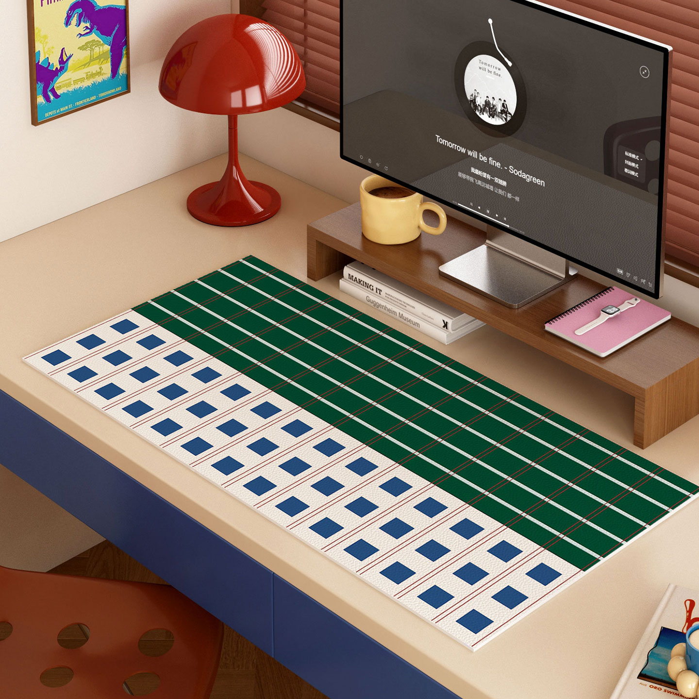 办公桌垫电脑鼠标垫一擦即净皮革