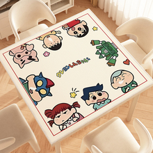 过年棋牌类游戏桌垫蜡笔小新打麻将专用幸运桌布防滑隔音台面台布