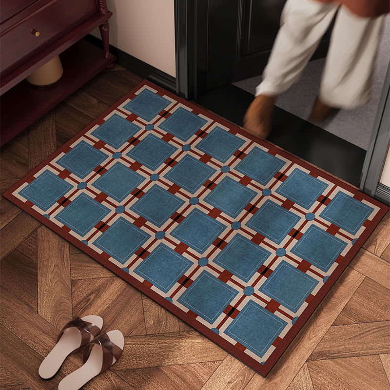 中古风入户门地垫耐脏吸水防滑垫