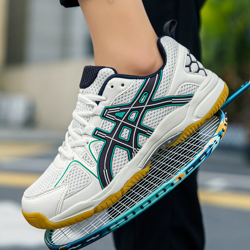 新款羽毛球鞋男鞋专业比赛网球运动鞋透气防滑牛筋底排球乒乓球