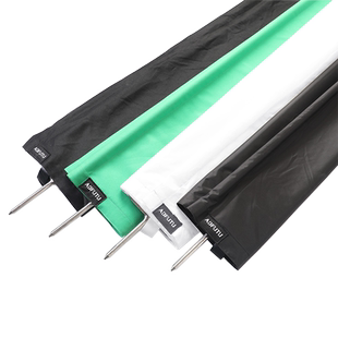 AOFUTU奥富图影视折叠不锈钢旗板架4X8抠像蓝绿双色合一布黑白橡胶黑旗蝴蝶布摄影延长吸光挡光柔光遮光黑布