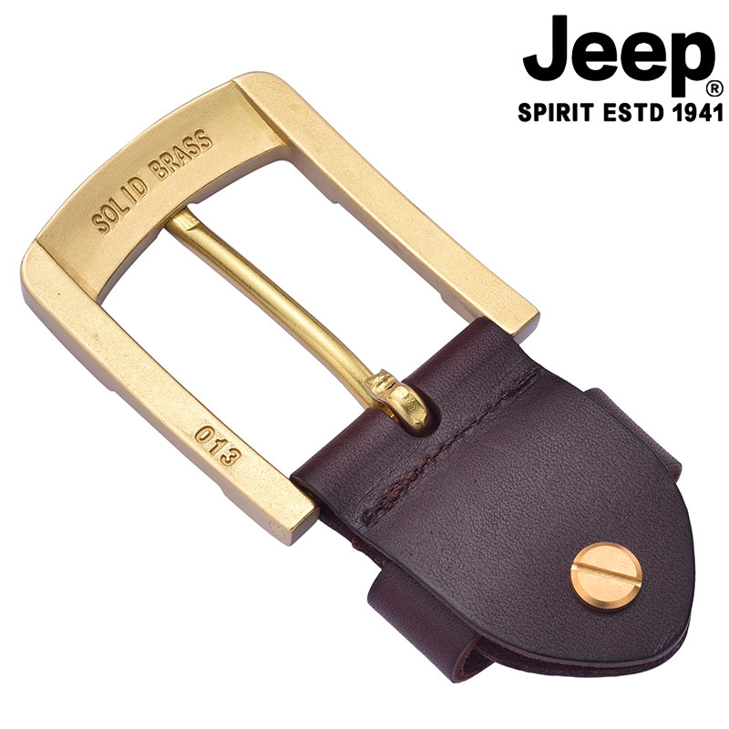 JEEP 가죽 벨트 버클 헤드 솔리드 구리 버클 38CM 클립 구리 액세서리 첫 번째 레이어 소 가죽 벨트 버클 수도꼭지