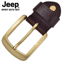 JEEP皮带扣男士 头层牛皮皮带扣头铜扣卡子吉普配件龙头3.8CM针扣