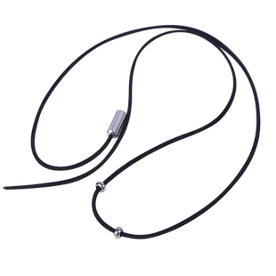 可穿高端天珠挂绳横穿专用项链绳子高级吊坠锁骨绳男女款钛钢配饰