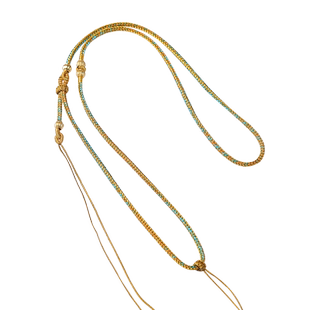 手工八宝罗盘编织绳黄金吊坠编绳项链绳配佛头的绳子双挂挂件配绳