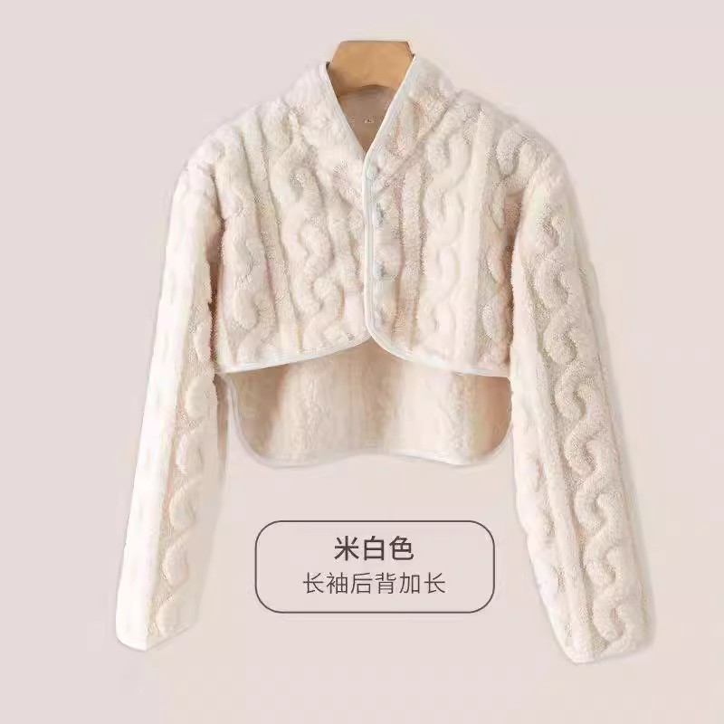 护肩保暖肩周炎冬季女士睡觉空调房月子喂奶防寒加厚绒护颈椎坎肩