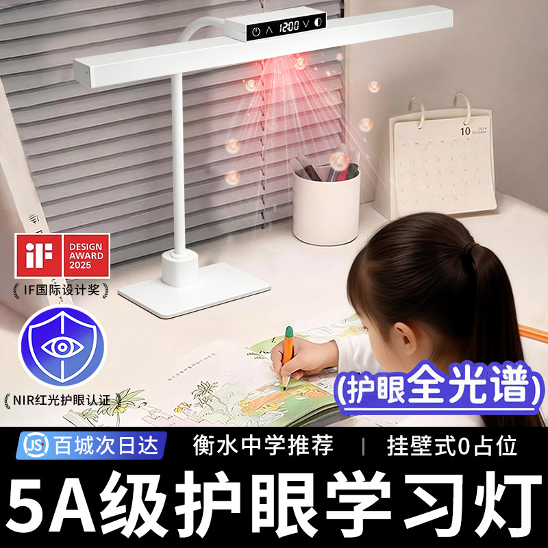 台灯学习专用护眼灯国AA学生儿童书桌孩子写作业写字充电台风新款