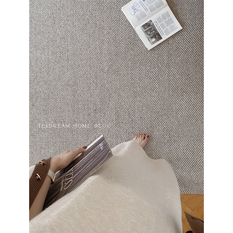 【樸素】新西蘭進口羊毛純色地毯