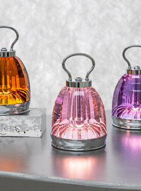 璀璨轻奢水晶小台灯高级感客厅餐桌玄关装饰法式风创意家居摆件