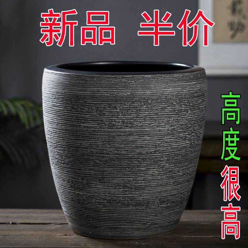 景德镇陶瓷鱼缸大号养荷花睡莲盆水缸庭院客厅书房摆件书画 画卷