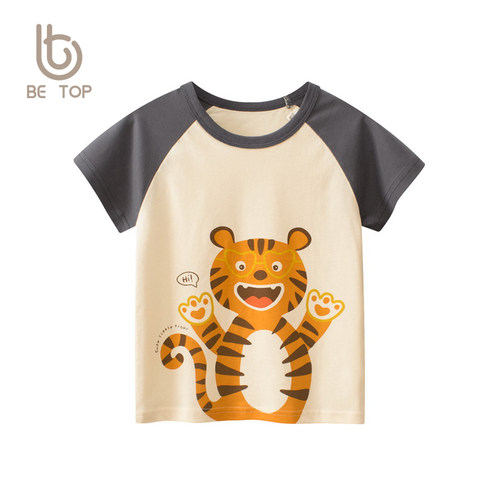 儿童短袖27kids圆领卡通印花新品