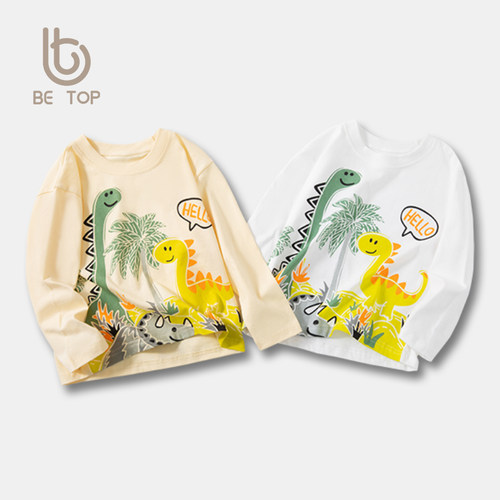 儿童长袖betop韩版圆领卡通印花