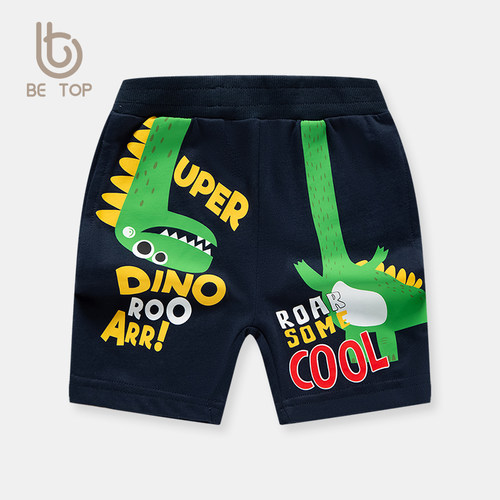 betop五分裤卡通印花夏季新品男