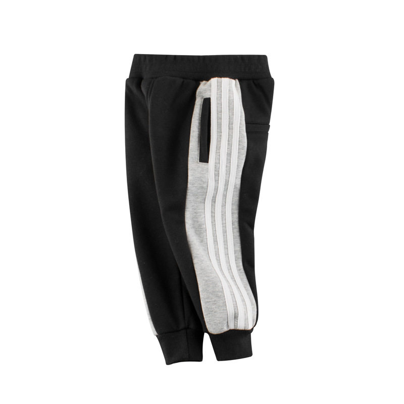 27kids服装韩版童装秋冬男童运动裤加绒加厚儿童裤子外穿女童卫裤