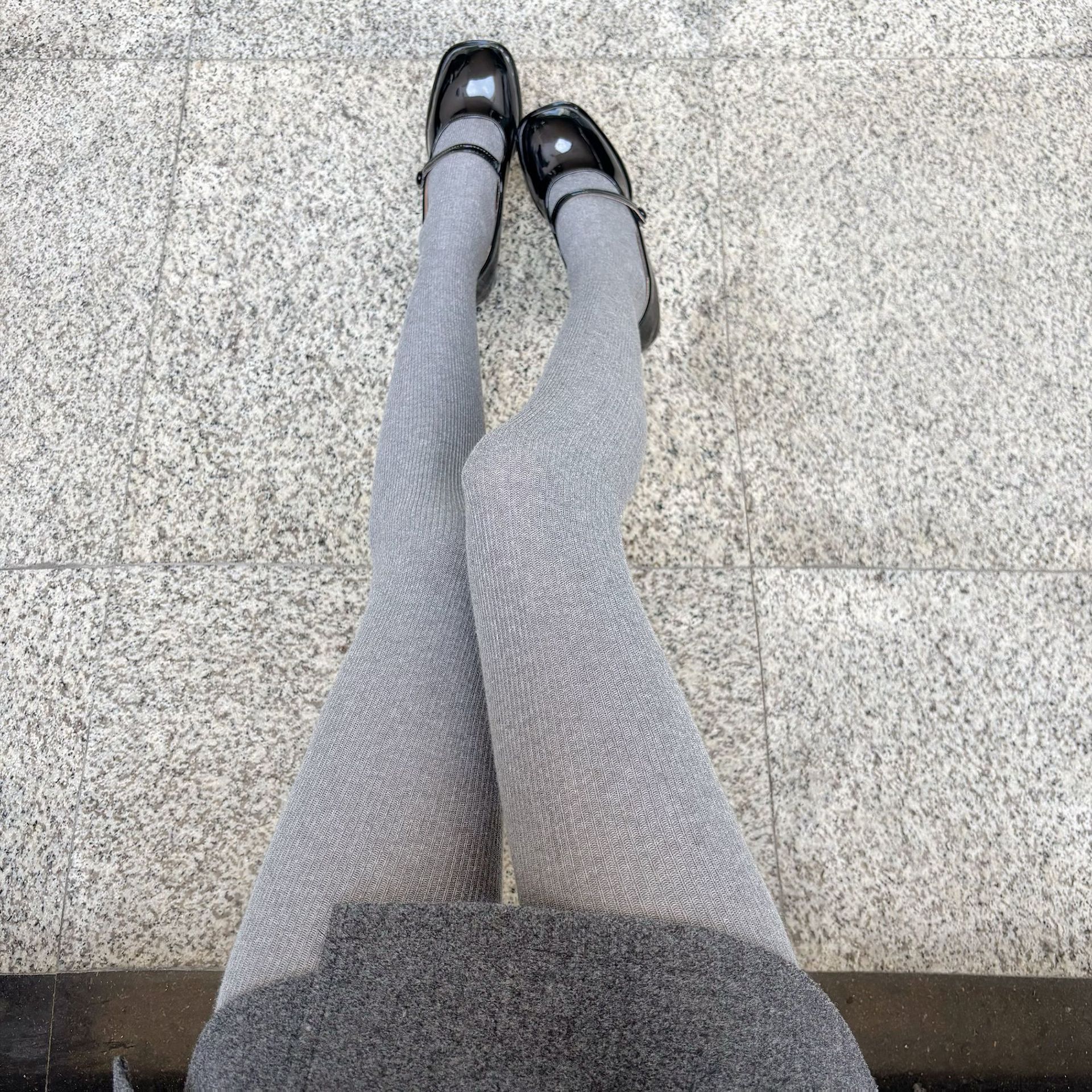 日系JK纯棉高腰不掉裆打底连裤袜