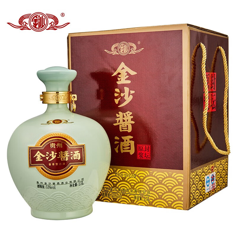 贵州金沙酒 金沙酱酒 封坛原浆1.5l单坛礼盒装【收藏送礼】