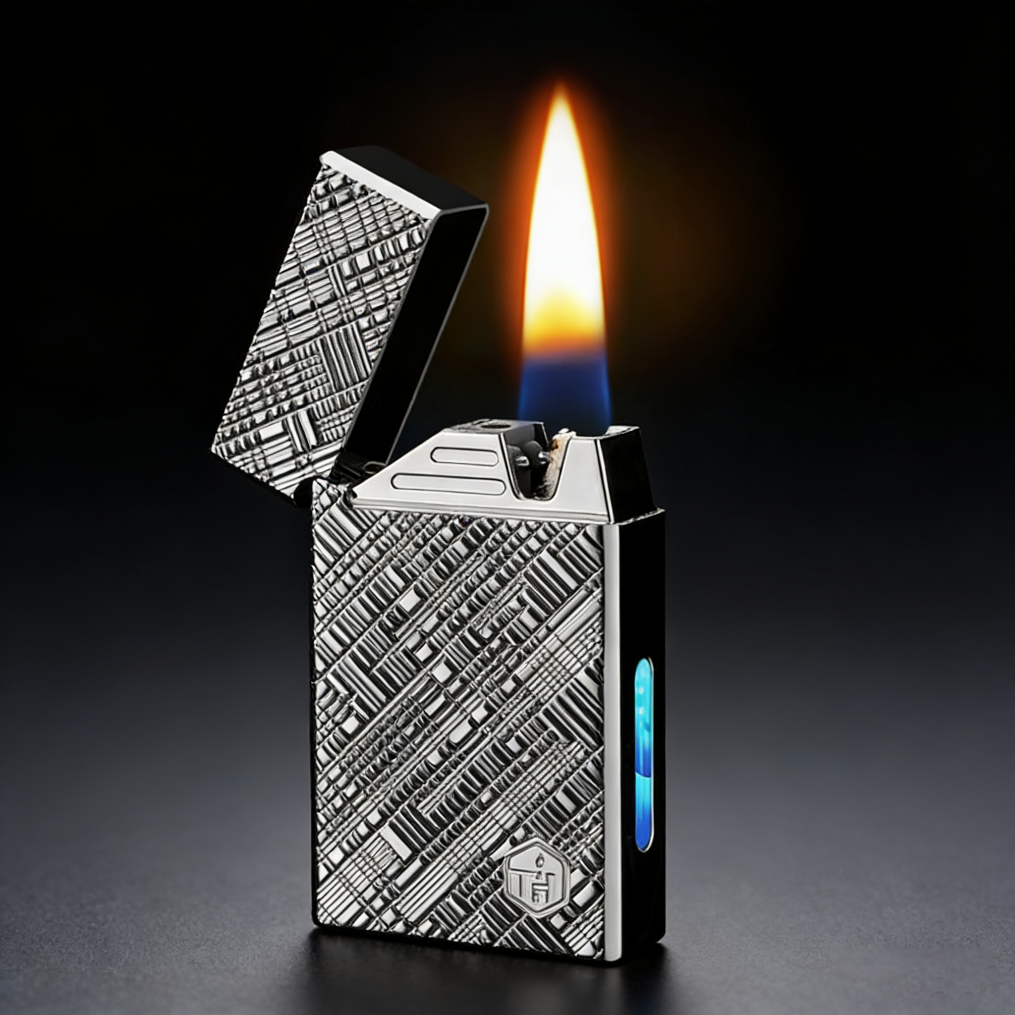 高档朗声煤油打火机防风声控