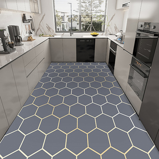 厨房地垫防水防油脚垫可擦免洗耐脏垫子防滑专用满铺定制家用地毯
