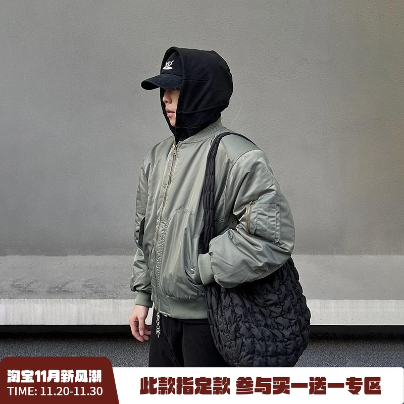 崔胜铉同款bomber飞行员夹克外套