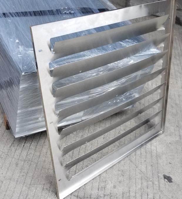 空调室外机挡风板导流挡风罩改出风方向不锈钢百叶防直吹挡热风