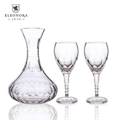 Eleonora欧若拉捷克进口水晶特雷西红酒酒具套装 送礼