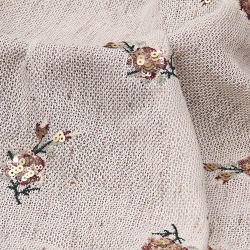 夏季薄款透气小香风精致绣花面料