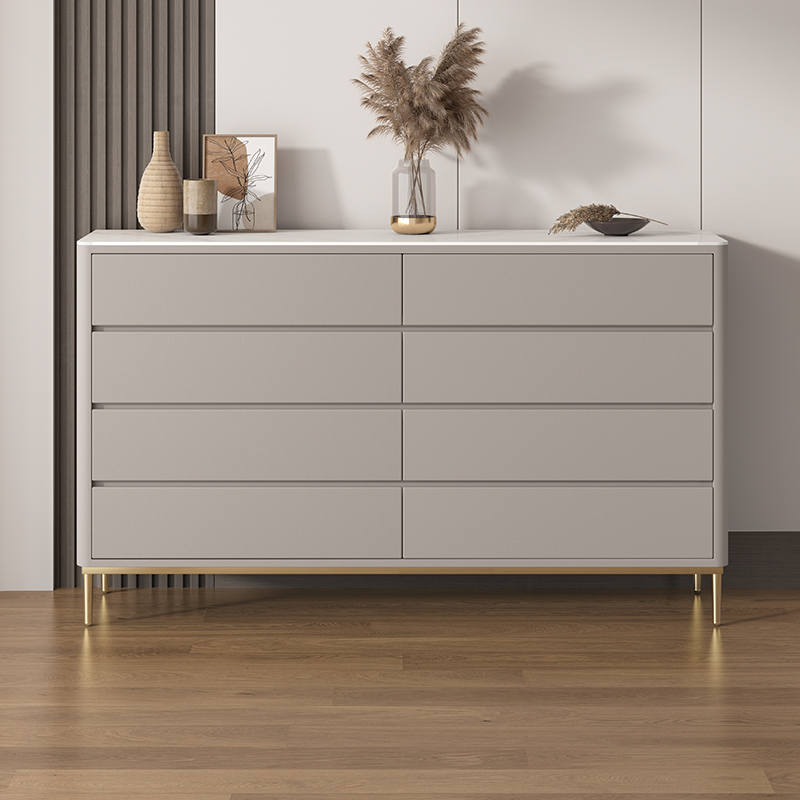 瑰真松木现代简约超纤皮