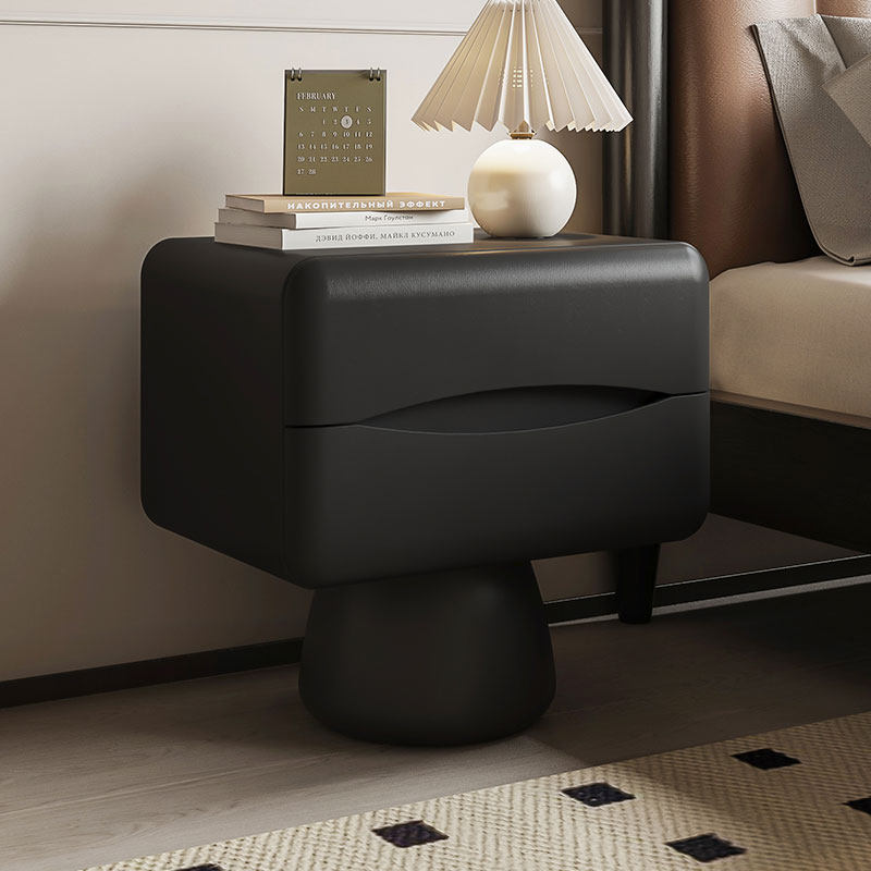 实木床头柜黑色家用卧室床头收纳柜轻奢高级感小型床边柜2025新款,住宅家具,床头柜,淘宝优惠券,粉丝福利购,淘宝优惠卷