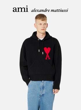 【尊享特惠】Ami Paris 男女同款Ami de Coeur爱心羊毛毛衣
