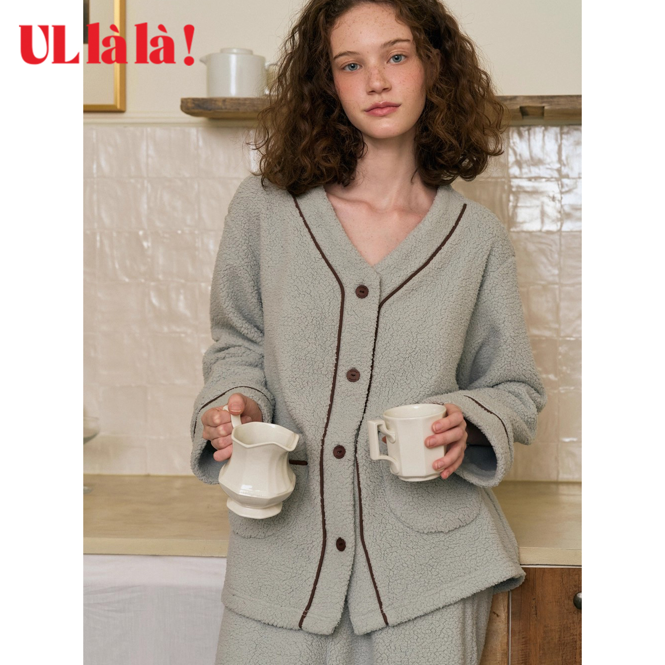 Ullala加厚保暖家居服套装